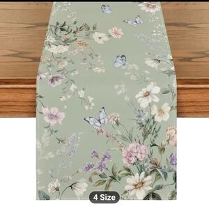 New Floral Butterfly Table Linens 13x36 #1079-389